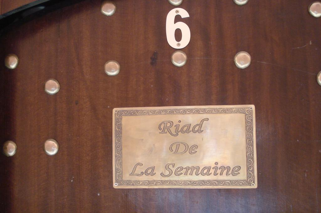 Riad De La Semaine Μαρακές Εξωτερικό φωτογραφία